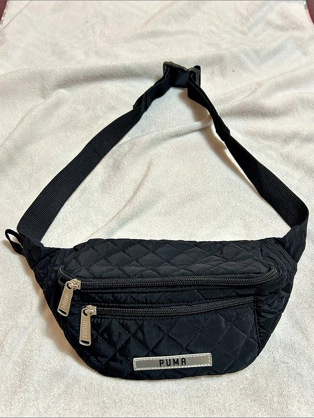 PUMA Way 1 Quilted Crossbody Bag in Black Like New